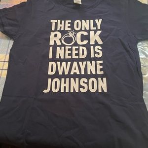THE ONLY ROCK NEED IS DWAYNE
JOHNSON MENS T-SHIRT